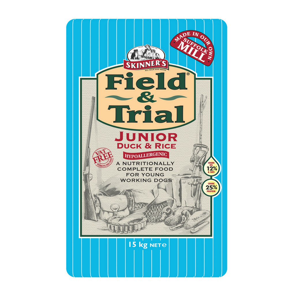 Skinners Field Trial Duck Rice Puppy Junior Dog Food Dixie