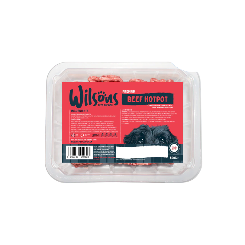 Wilsons Beef Hot Pot Premium Raw Frozen Dog Food
