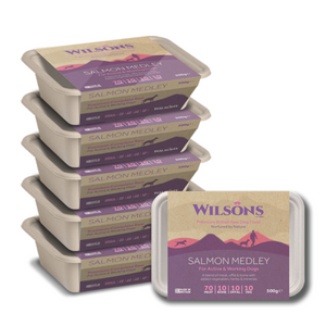 Wilsons Salmon Medley Premium Raw Frozen Dog Food