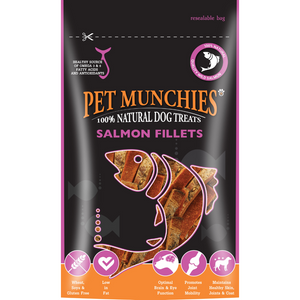 Pet Munchies Salmon Fillets 90g