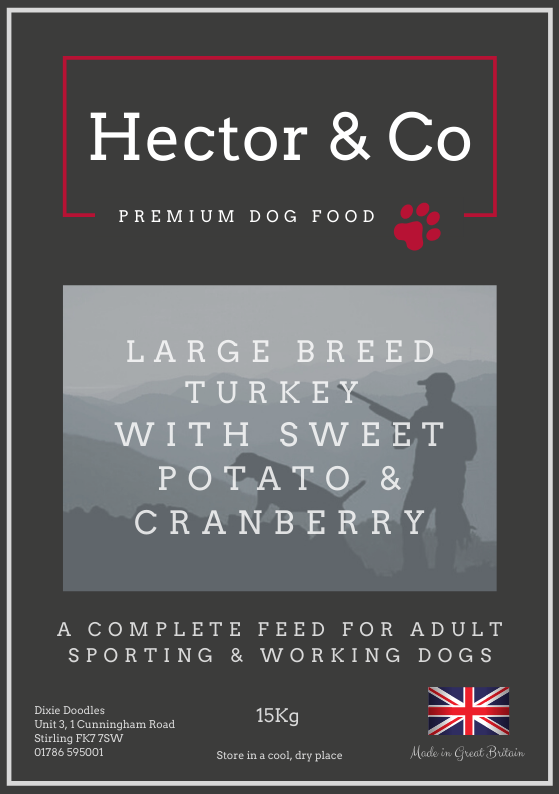 Hector & Co Large Breed Turkey with Sweet Potato & Cranberry - Dixie Doodles Pet Shop